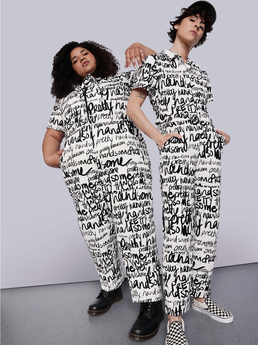 Rare NWOT Wildfang The Essential High Waisted Coverall Script Size Medium